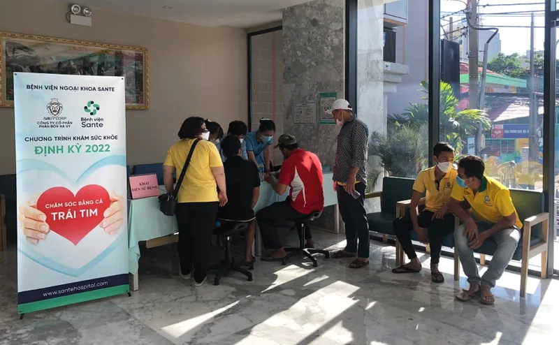 KHÁM SỨC KHỎE CHO CBNV CÔNG TY CP PHÂN BÓN NA UY KHÁM SỨC KHỎE CHO CBNV CÔNG TY CP PHÂN BÓN NA UY - Bệnh viện SANTE Bình Thạnh, TP.HCM