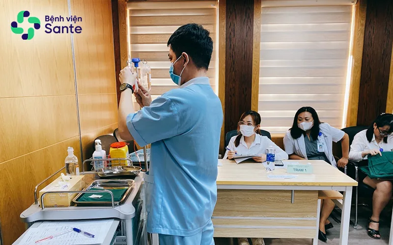 HỘI THI TAY NGHỀ ĐIỀU DƯỠNG/KỸ THUẬT VIÊN GIỎI LẦN THỨ I NĂM 2023 1 HỘI THI TAY NGHỀ ĐIỀU DƯỠNG/KỸ THUẬT VIÊN GIỎI LẦN THỨ I NĂM 2023 1 - Bệnh viện SANTE Bình Thạnh, TP.HCM