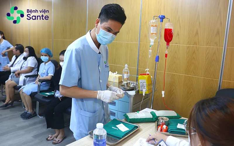 HỘI THI TAY NGHỀ ĐIỀU DƯỠNG/KỸ THUẬT VIÊN GIỎI LẦN THỨ I NĂM 2023 3 HỘI THI TAY NGHỀ ĐIỀU DƯỠNG/KỸ THUẬT VIÊN GIỎI LẦN THỨ I NĂM 2023 3 - Bệnh viện SANTE Bình Thạnh, TP.HCM